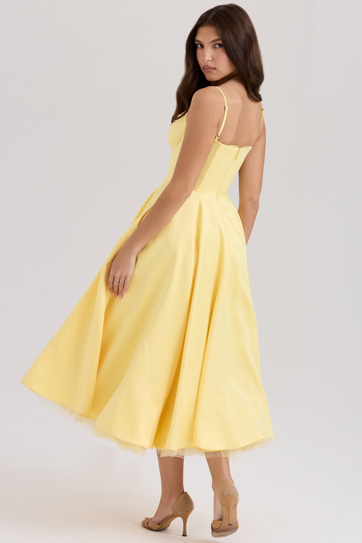 Luce - Vestido Midi de Tul Satinado