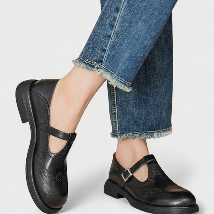 Elisa - Elegancia y Comodidad en Tacones de Cuero