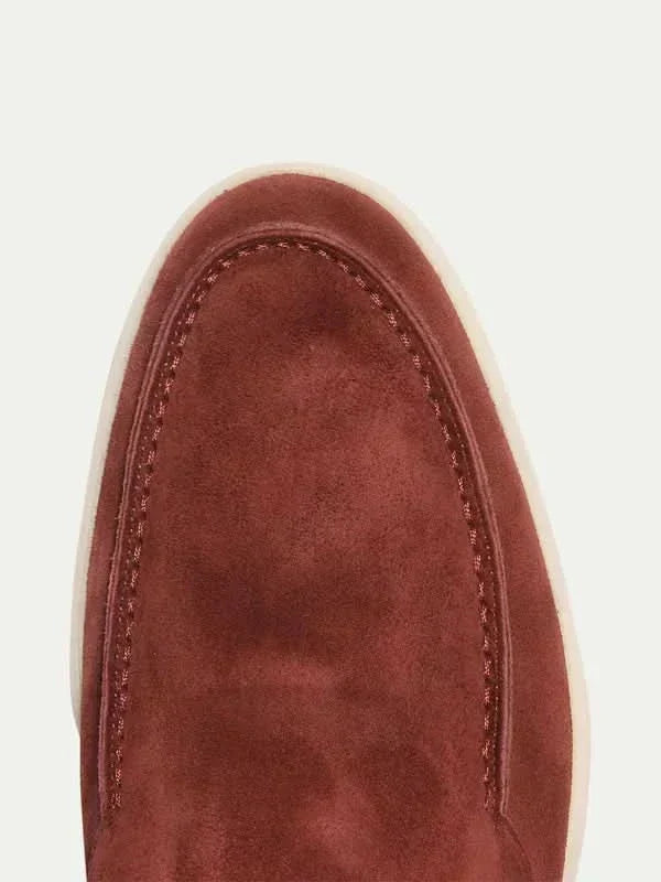 Mocasín Clásico de Ante Burdeos