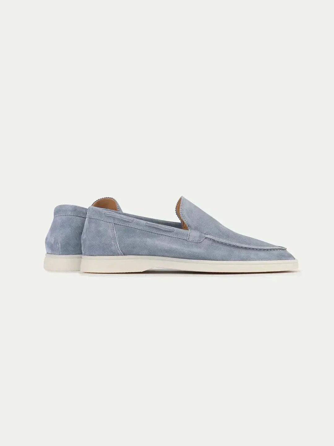 Mocasín Clásico de Ante Azul Bebé