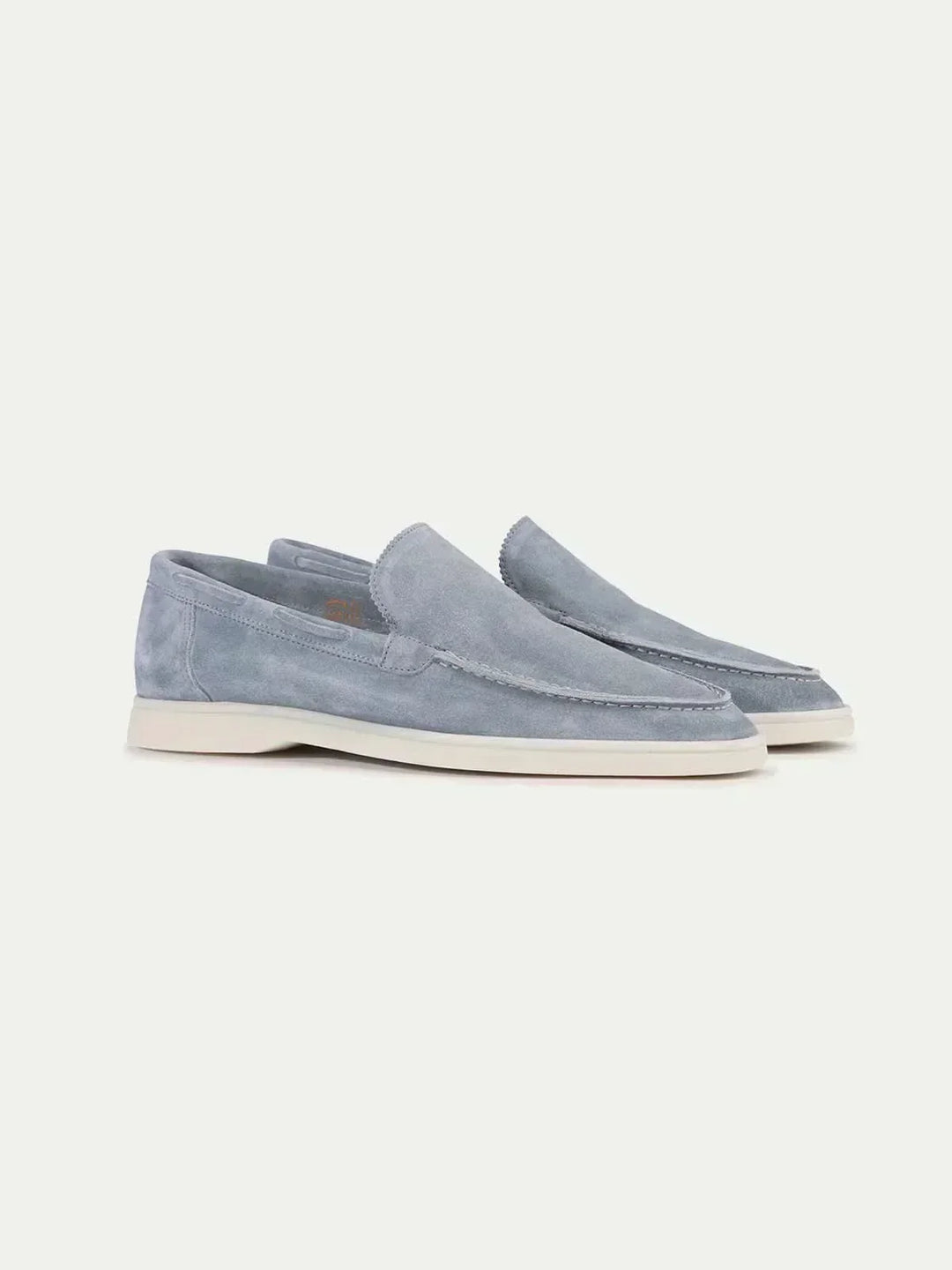 Mocasín Clásico de Ante Azul Bebé