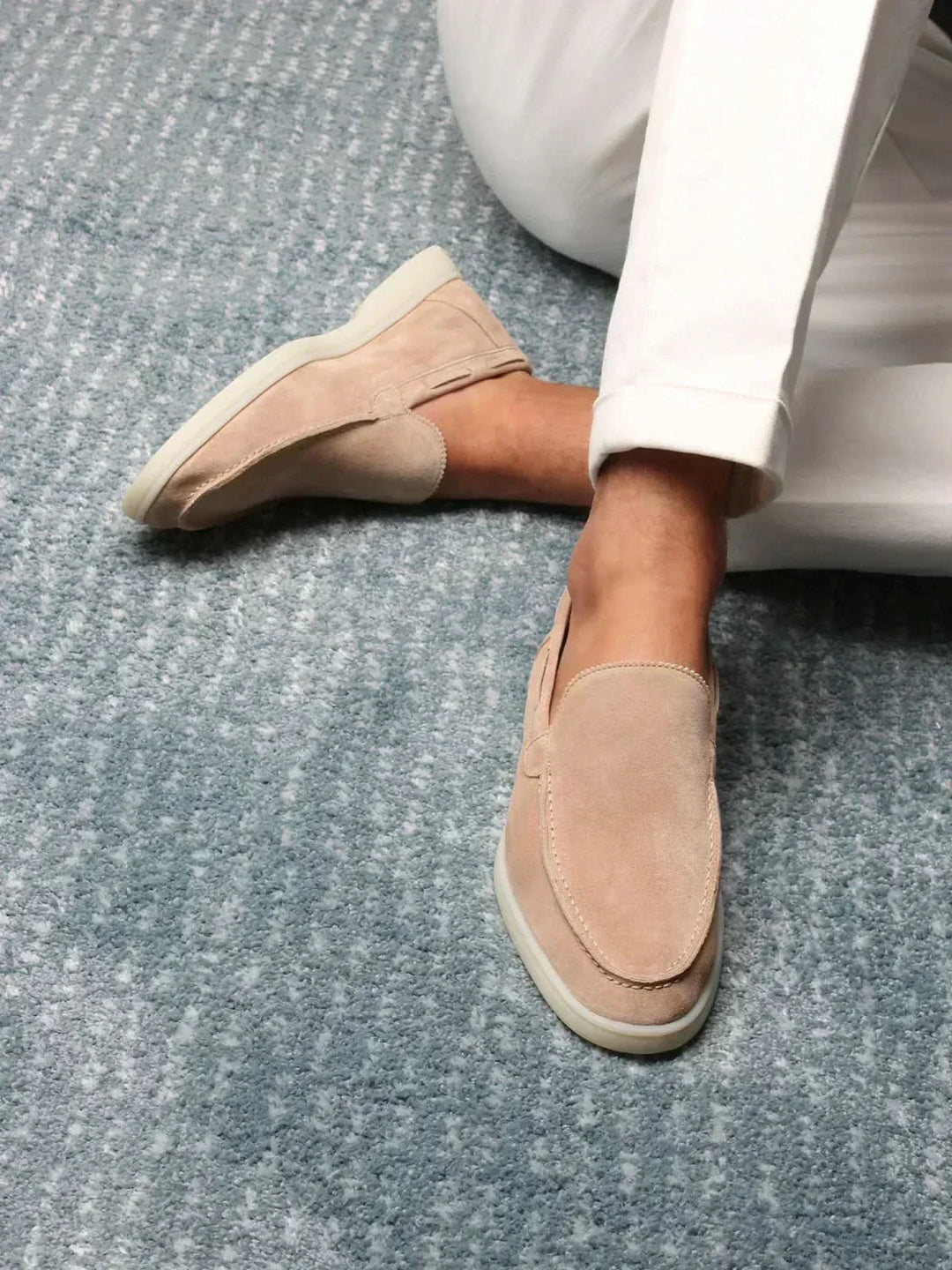 Mocasín Clásico de Ante Beige