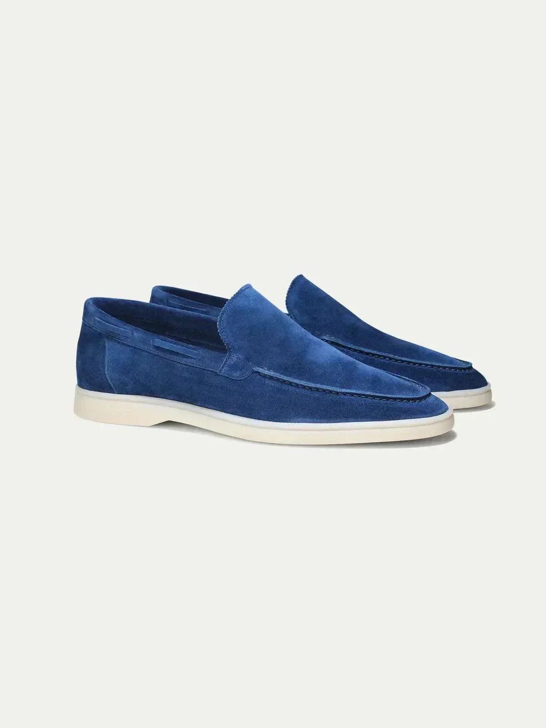Mocasín Clásico de Ante Azul Berry