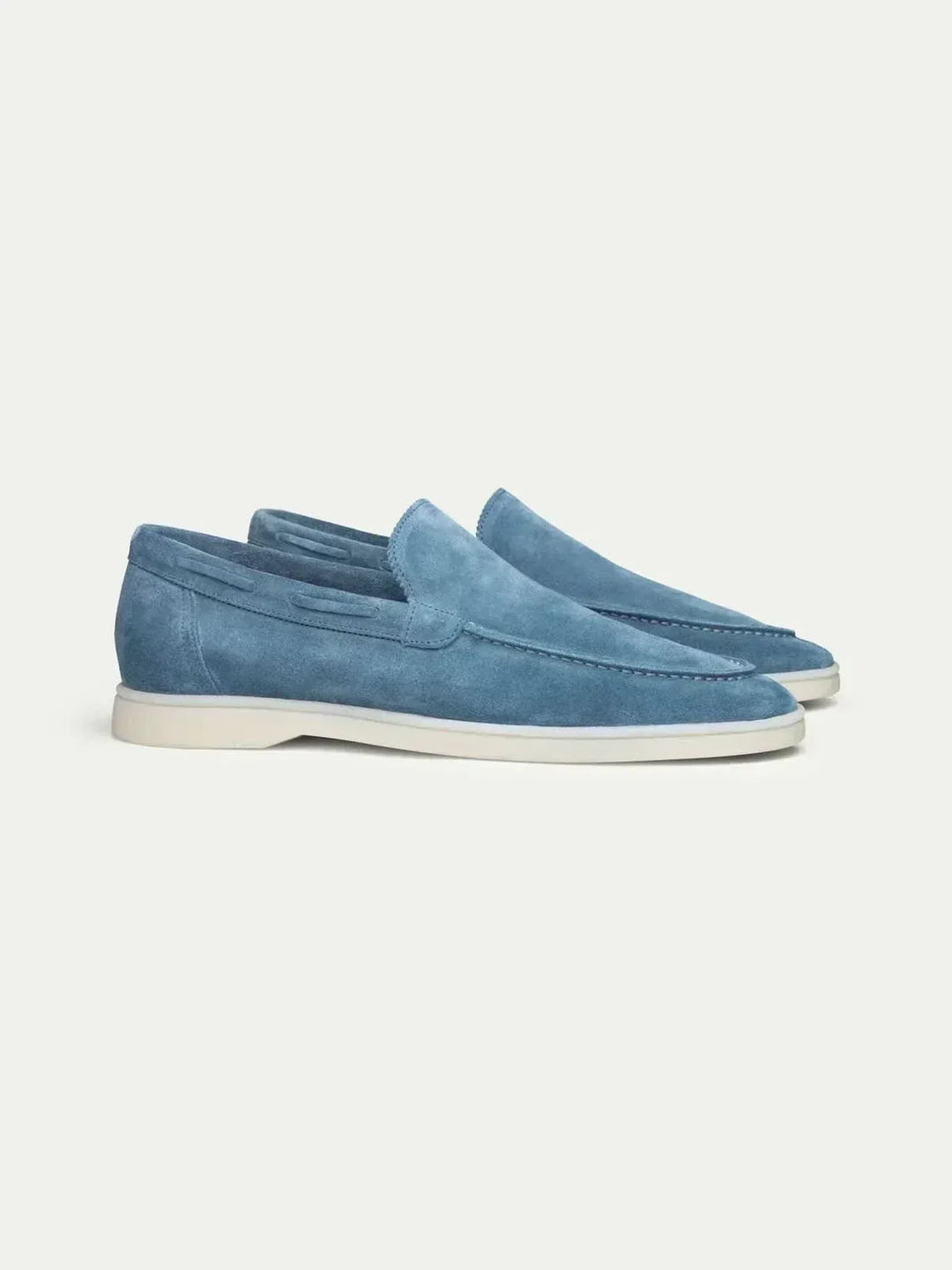 Mocasín Clásico de Ante Azul Marino