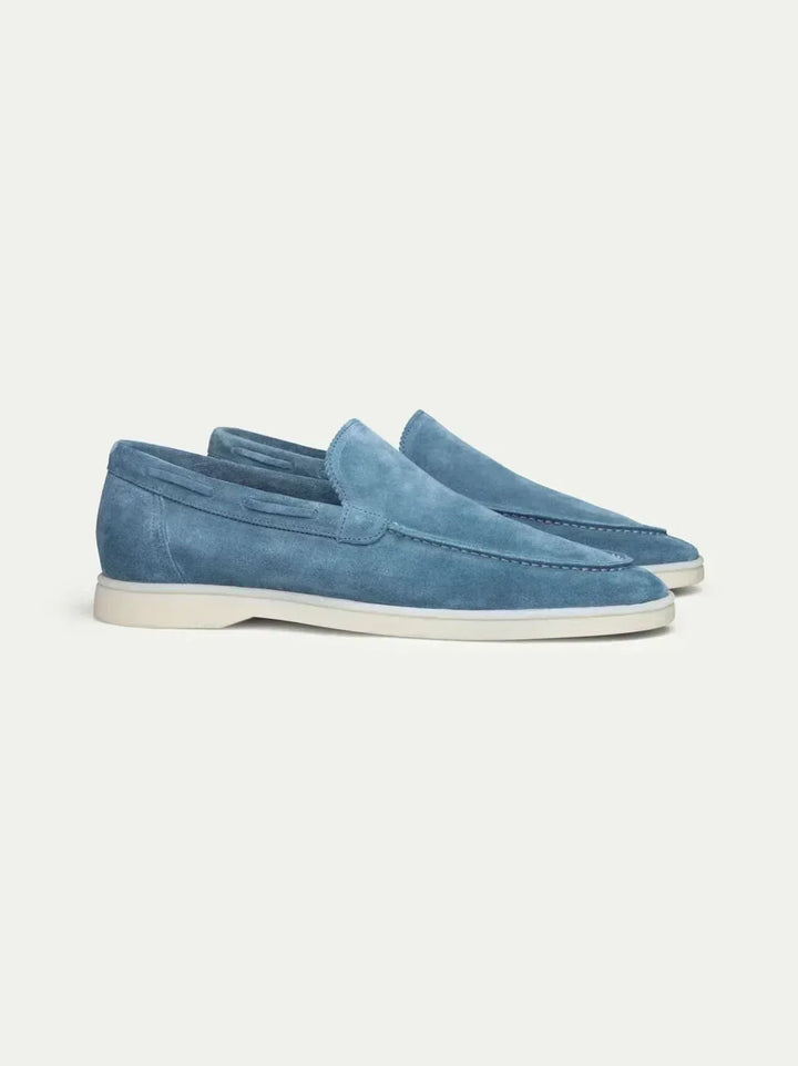 Mocasín Clásico de Ante Azul Marino