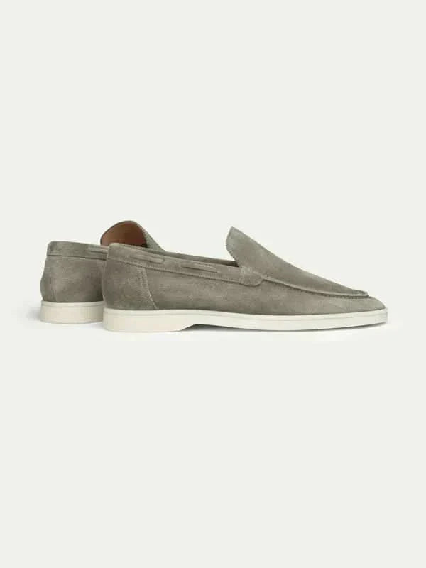 Mocasín Clásico de Ante Verde Oliva
