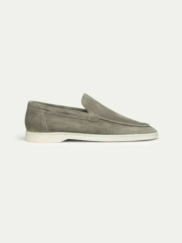 Mocasín Clásico de Ante Verde Oliva