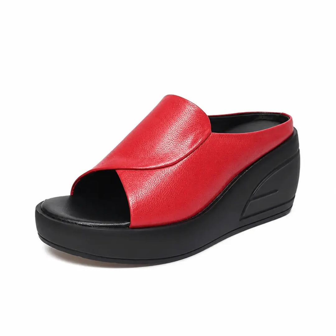Eliza | Sandalias ortopédicas con cuña para poner y quitar