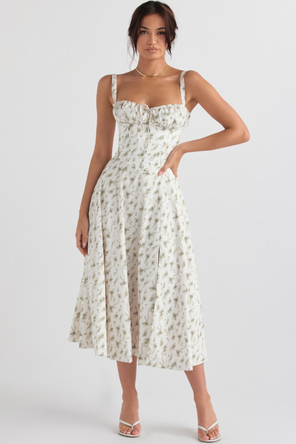 AURORA - VESTIDO MIDI CORSET