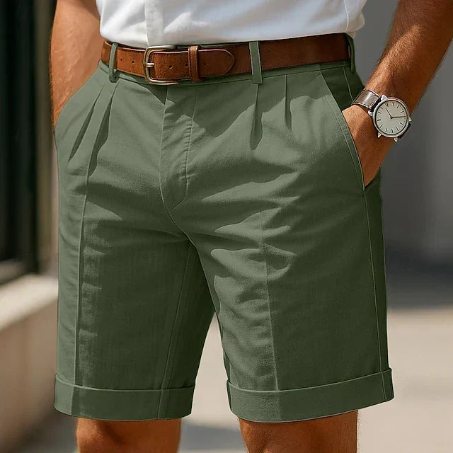 Enzo | Pantalones cortos de verano de lujo con pliegues