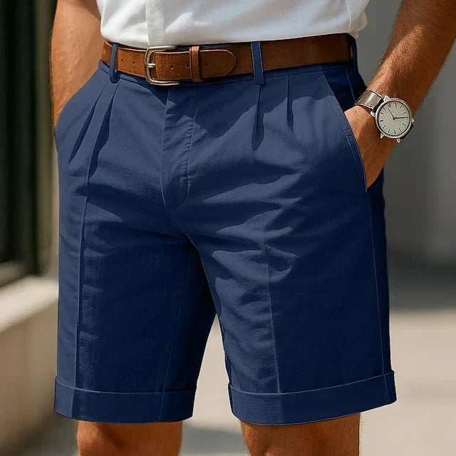 Enzo | Pantalones cortos de verano de lujo con pliegues